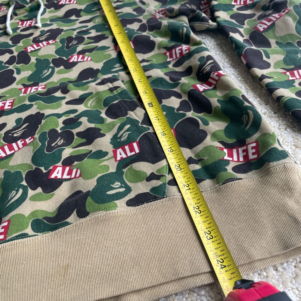 MINT Bape X Alife ABC Camo Pullover Shark Hoodie Size Medium A Bathing Ape Rare - Picture 7 of 15